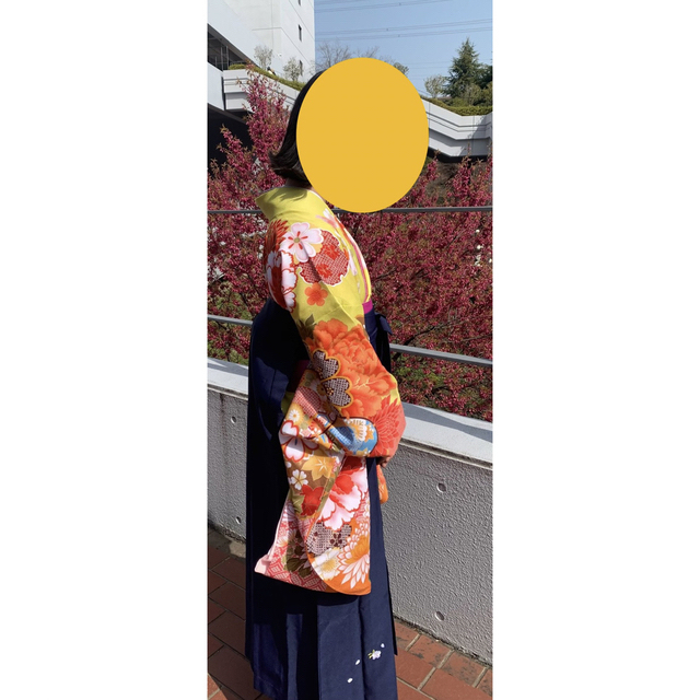 美品　卒業式 袴4点セット 着物、袴、長襦袢、袴下帯卒業式