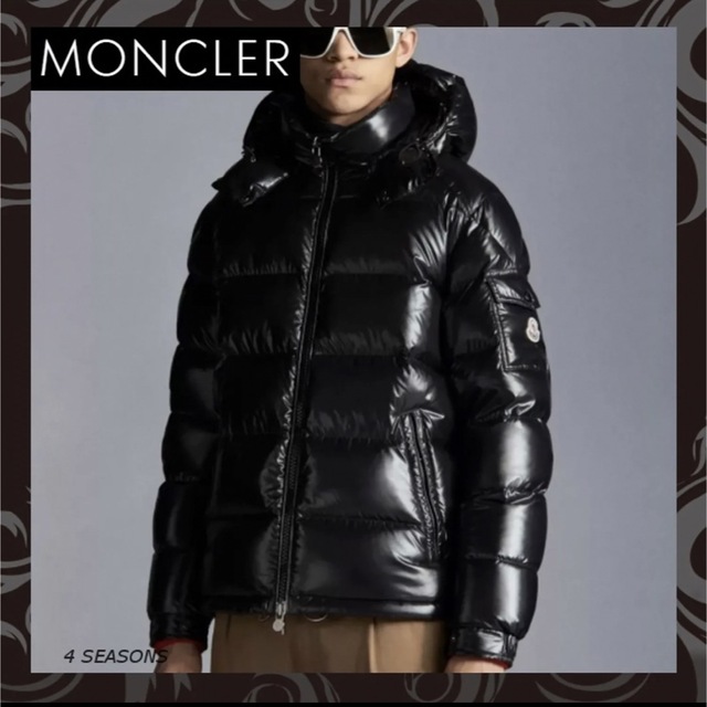 大人気の MONCLER - シャイニーブラック 国内正規品 サイズ0