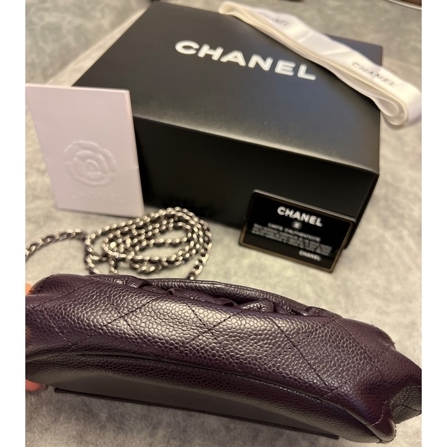 CHANEL(シャネル)の【超美品】シャネル CHANELハーフムーン チェーンウォレット　財布 レディースのバッグ(ショルダーバッグ)の商品写真