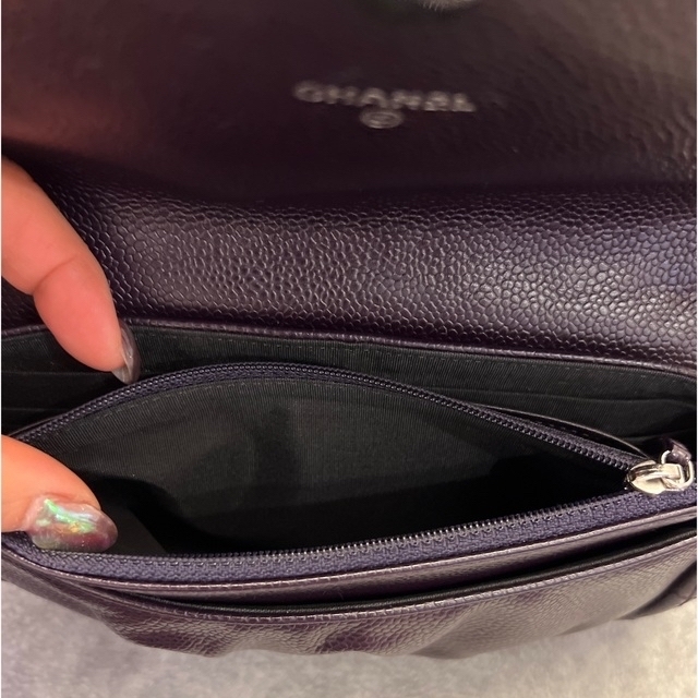 CHANEL(シャネル)の【超美品】シャネル CHANELハーフムーン チェーンウォレット　財布 レディースのバッグ(ショルダーバッグ)の商品写真