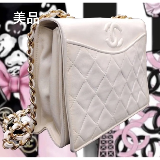 CHANEL ヴィンテージシャネル　チェーンバッグ　マトラッセ　ココマークヴィンテージシャネル