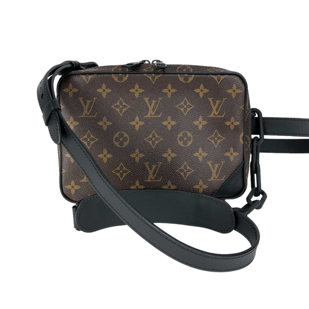 ルイ・ヴィトン LOUIS VUITTON ユティリティ・フロントバッグ M44468 モノグラム×ノワール モノグラム・キャンバス メンズ ショルダーバッグ