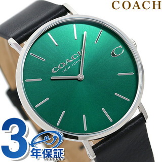 コーチ(COACH)のコーチ 腕時計
 チャールズ 41mm クオーツ 14602436COACH グリーンxブラック(腕時計(アナログ))