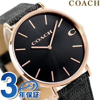 コーチ(COACH)のコーチ 腕時計
 チャールズ 41mm クオーツ 14602550COACH ブラックxグレー(腕時計(アナログ))