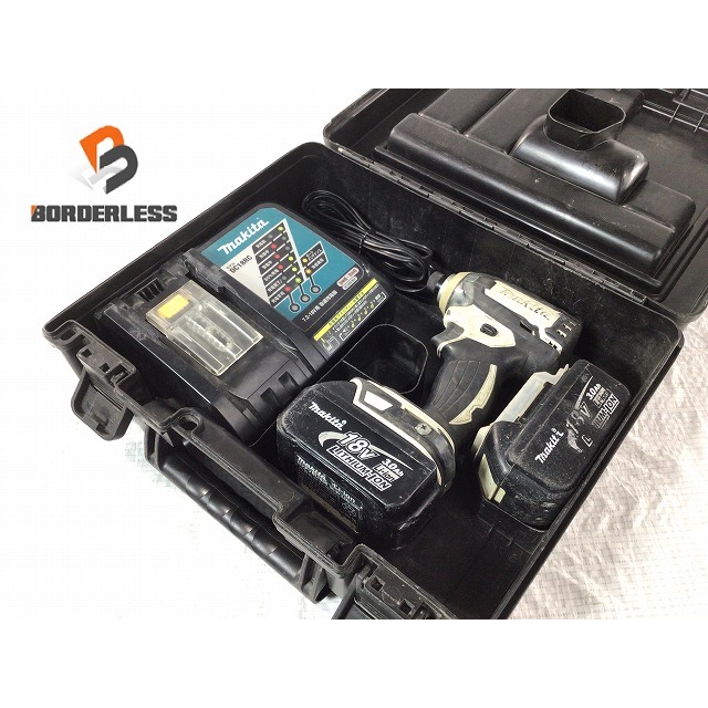 ☆中古品☆ makita マキタ 18V 充電式インパクトドライバ TD147D 白