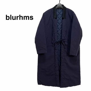 ブラームス(blurhms)の良品 ブラームス リバーシブル キルティング 羽織 ドテラ ロングコート 日本製(ステンカラーコート)