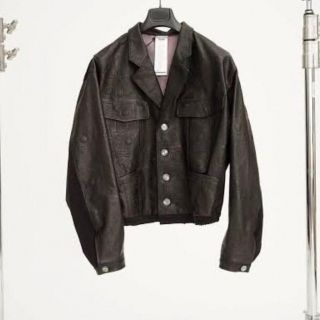 ジョンローレンスサリバン(JOHN LAWRENCE SULLIVAN)のMAGLIANO LEATHER JACKET  20ss 希少　(早い者勝ち)(レザージャケット)