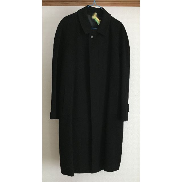黒　ウールロングコート　バレストリーノ BALESTRINO　Mサイズ　 メンズのジャケット/アウター(ステンカラーコート)の商品写真