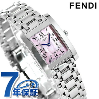 フェンディ(FENDI)のフェンディ 腕時計
 クラシコ タンク 22mm クオーツ F114100201FENDI ピンクシェルxシルバー(腕時計)