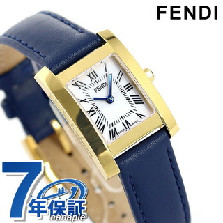フェンディ(FENDI)のフェンディ 腕時計
 クラシコ タンク 22mm クオーツ F114400401FENDI ホワイトxブルー(腕時計)