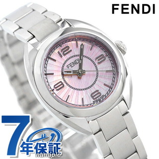 フェンディ(FENDI)のフェンディ 腕時計
 モメント 26mm クオーツ F218027500FENDI ピンクシェルxシルバー(腕時計)