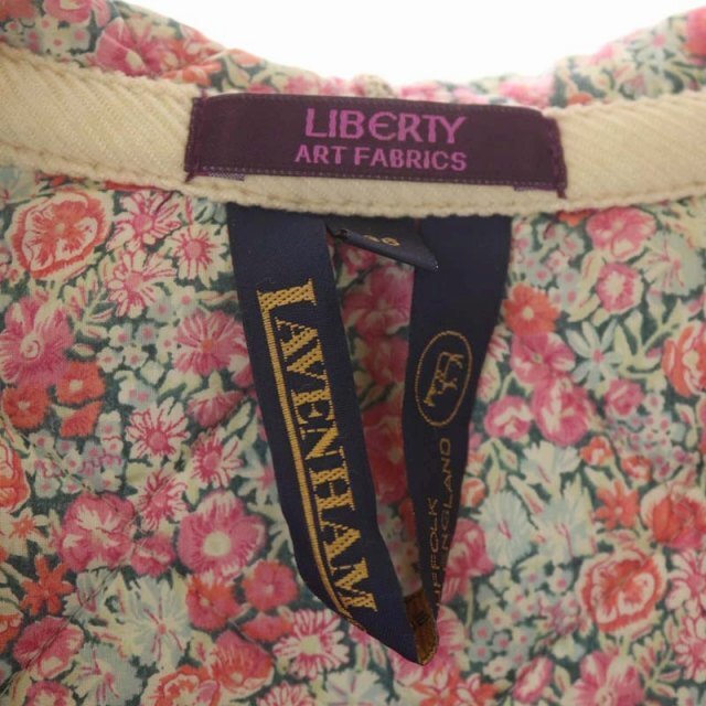 ラベンハム リバティ LIBERTY キルティングコート ミドル丈 フード付き