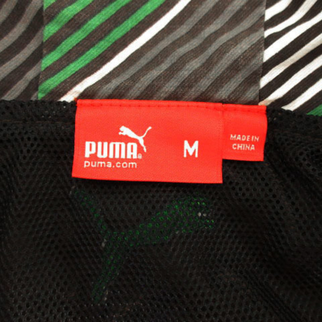 PUMA(プーマ)のPUMA ジャケット ウインドブレーカー フーディー ロゴ刺繍 茶 緑 M スポーツ/アウトドアのスポーツ/アウトドア その他(その他)の商品写真