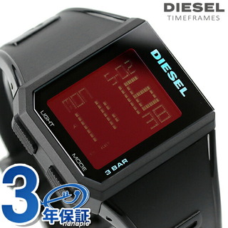 ディーゼル(DIESEL)のディーゼル 腕時計
 チョップド 38mm クオーツ DZ1971DIESEL レッドxブラック(腕時計(アナログ))
