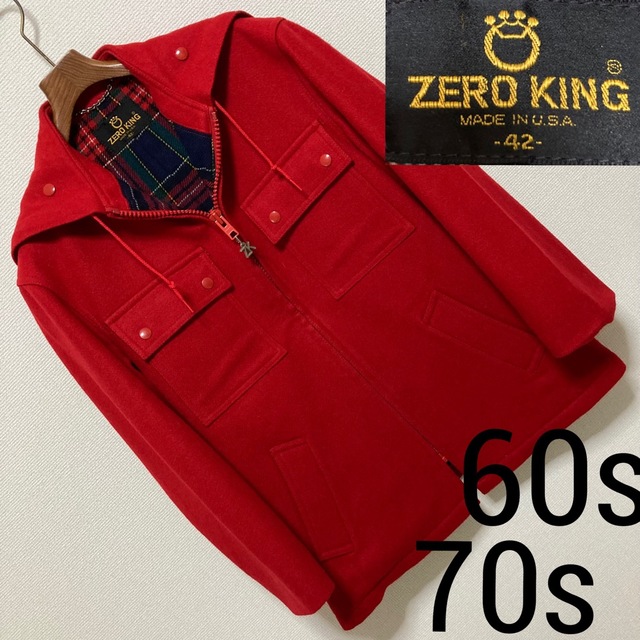 70s Vintage■ZERO KING■メルトン ジャケットコート USA製