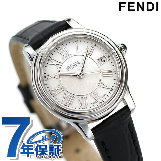 FENDI - フェンディ 腕時計 クラシコラウンド クオーツ F254024511FENDI ホワイトシェルxブラック