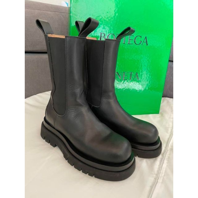 予約販売】本 ボッテガヴェネタ ラグブーツ 36 1/2 23.5〜24.0 黒