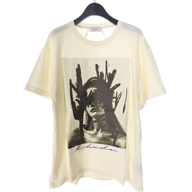 ルード RHUDE プリントTシャツ カットソー 半袖 M ホワイト USA製