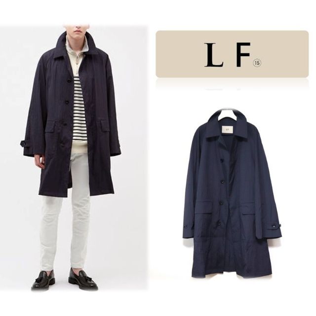 LOVELESS - 75,900円新品【LF エルエフ】高密度素材 ナイロトレンチコート 紺 Mの通販 by ばぶばぶ shop｜ラブレスならラクマ