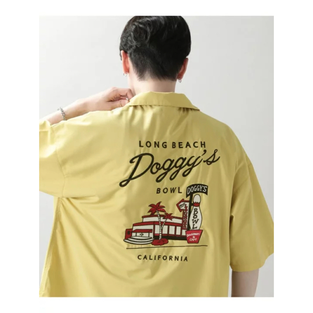 RAGEBLUE(レイジブルー)のボーリングシャツSS RAGEBLUE レイジブルー シャツ半袖シャツ イエロー メンズのトップス(シャツ)の商品写真