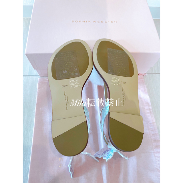 SOPHIA WEBSTER(ソフィアウェブスター)の新品　SOPHIA WEBSTER バタフライ　フラット　サンダル レディースの靴/シューズ(サンダル)の商品写真