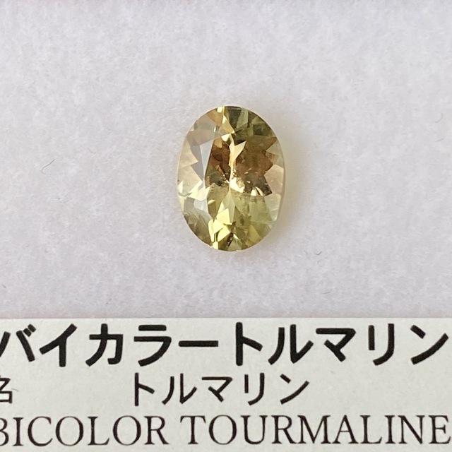 バイカラートルマリン 1.33ct ルース オーバル