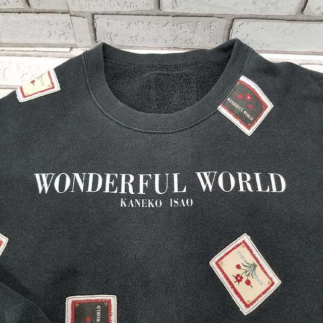 【KANEKO ISAO】WONDERFUL WORLD ワッペンスウェット