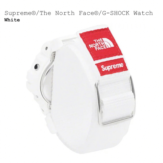 Supreme(シュプリーム)のSupreme THE NORTH FACE G-SHOCK シュプリーム 白 メンズの時計(腕時計(デジタル))の商品写真