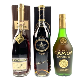 3本 REMY MARTIN Hennessy CAMUS コニャック(ブランデー)