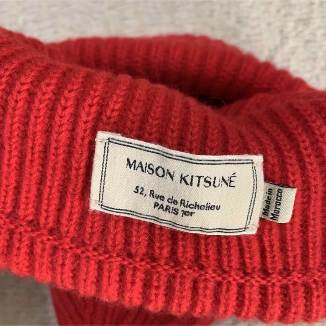 MAISON KITSUNE メゾンキツネ ニット帽 レッド
