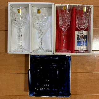 新品 カガミクリスタル ペア ワイングラス 3箱セット クリスタルガラス