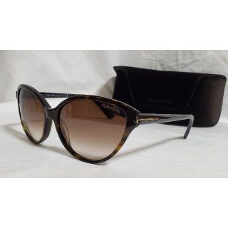 トムフォード(TOM FORD)の正規未 トムフォード グラマラス キャットアイ ビッグレンズサングラス茶 付属有(サングラス/メガネ)