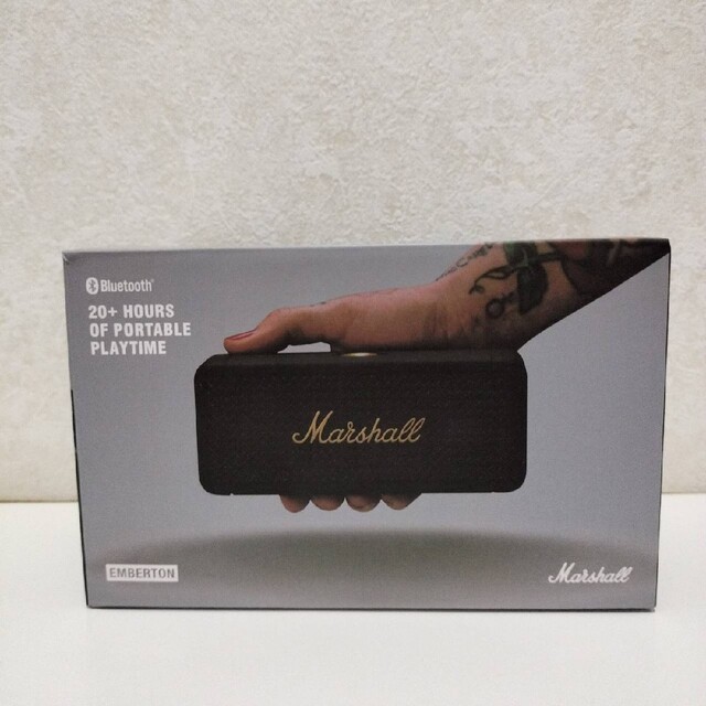 BluetoothMarshall EMBERTON ブラック ワイヤレススピーカー