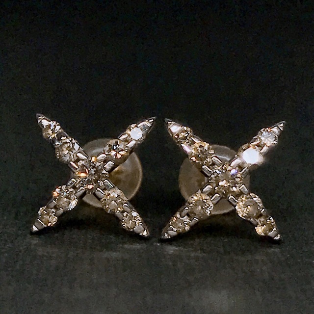 0.40ct カシケイ ネイキッド ダイヤモンド ピアス K18BG 現行品