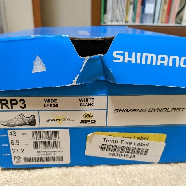 SHIMANO(シマノ)のシマノRP3　SPD-SL/SPD ワイド 43(27.2cm)　白 スポーツ/アウトドアの自転車(ウエア)の商品写真