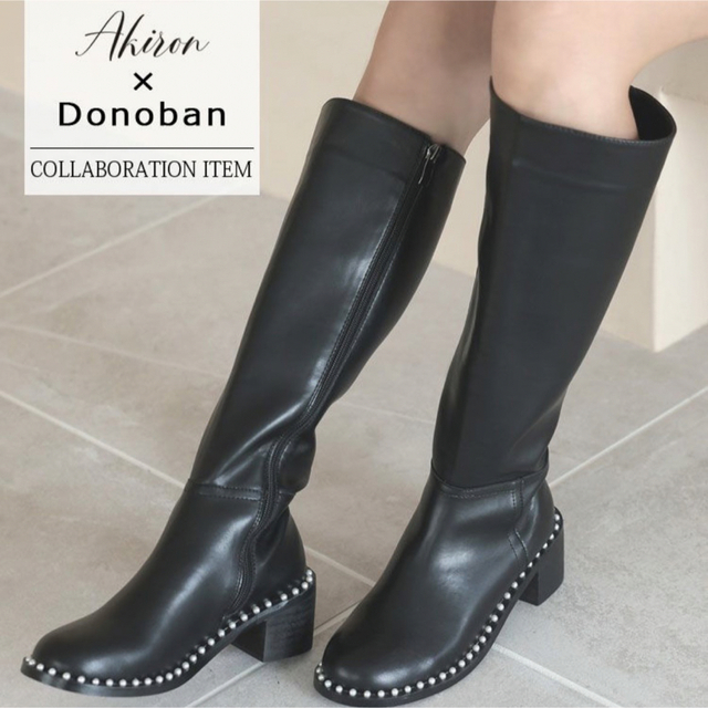 Donoban - 【アキロン×Donobanコラボ】 パールロングブーツの通販 by
