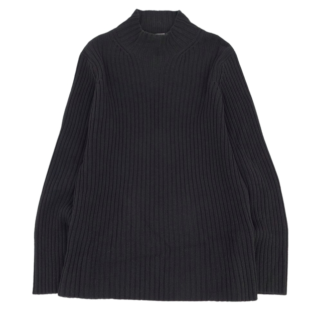 Yohji Yamamoto(ヨウジヤマモト)のヨウジヤマモト Yohji Yamamoto POUR HOMME ニット セーター ハイネック ウール 無地 トップス HV-K80-186 メンズ 3 ダークグリーン メンズのトップス(ニット/セーター)の商品写真