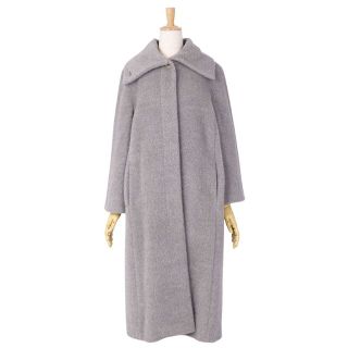 マックスマーラ(Max Mara)の極美品 マックスマーラ Max Mara コート ロングコート ウール アルパカ シャギー 無地 アウター レディース JI36 USA2 FB34 GB4(S相当) グレー(その他)