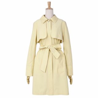 クレージュ(Courreges)のクレージュ courreges コート ロングコート ベルト付き 無地 アウター レディース 38(M相当) ライトイエロー(その他)