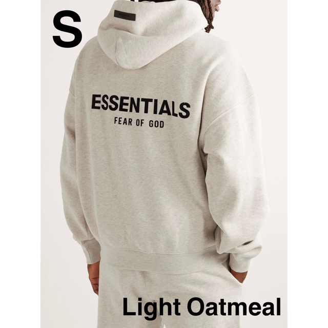 FOG Essentials 両面ロゴ パーカーオフホワイト