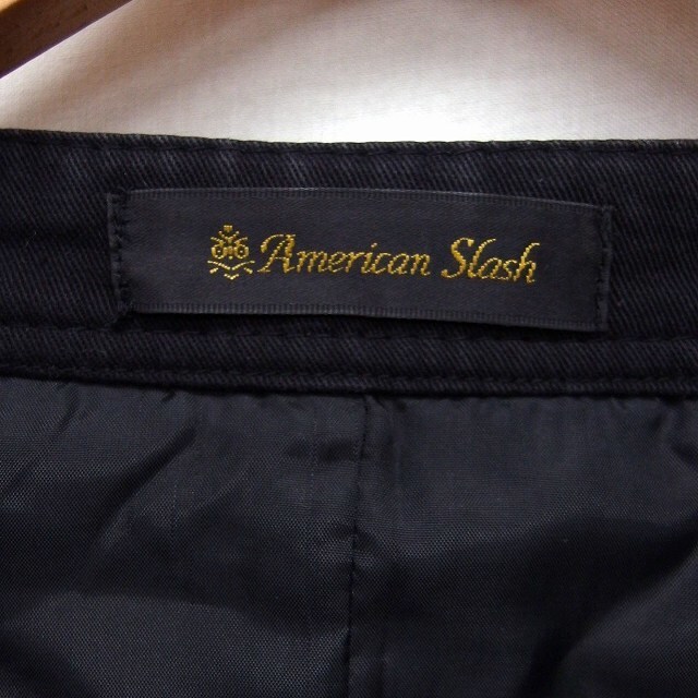 other(アザー)のアメリカンスラッシュ American Slash ノーカラー ジャケット 黒 レディースのジャケット/アウター(その他)の商品写真