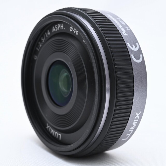 Panasonic(パナソニック)のPANASONIC LUMIX G 14mm F2.5 ASPH. H-H014 スマホ/家電/カメラのカメラ(レンズ(単焦点))の商品写真