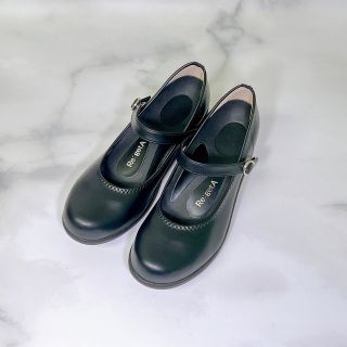 リゲッタ(Re:getA)の【ほぼ新品】Re:getA リゲッタ ストラップ パンプス 黒 22.0(ハイヒール/パンプス)