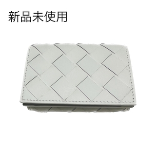 ボッテガヴェネタ(Bottega Veneta)のボッテガ 三つ折財布 ウォレット ホワイト×グリーン(財布)