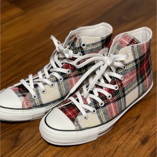 コンバース(CONVERSE)の新品　converse メンズ ハイカットスニーカー チェック(スニーカー)