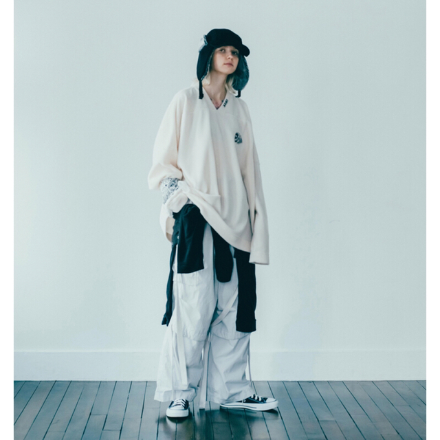 ESSAY SKULL FLEECE　White メンズのトップス(スウェット)の商品写真