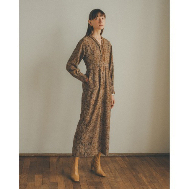 CLANE PAISLEY LOOSE ONE PIECE ペイズリーワンピ CLANE PAISLEY LOOSE ONE PIECE ペイズリーワンピ