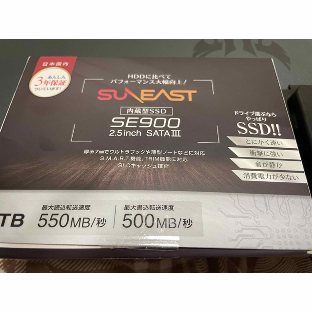 SUEAST SSD SE900 2.5inch SATAⅢ 新品5V動作温度