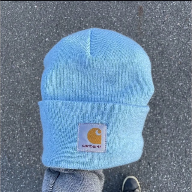 carhartt(カーハート)のcarhartt ニット帽　ビーニー　希少色 メンズの帽子(ニット帽/ビーニー)の商品写真