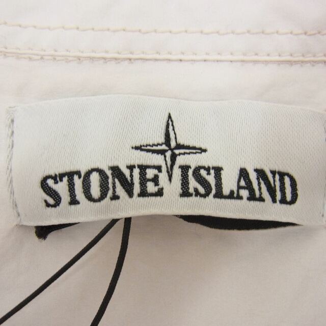 STONE ISLAND(ストーンアイランド)のSTONE ISLAND ストーンアイランド 19SS 701510562 4ポケット ボタン 長袖 シャツ ホワイト系 M【中古】 メンズのトップス(シャツ)の商品写真